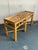 Camel Vintage Boho Bamboo and Burlwood Console Table For Sale - Image 8 of 8