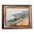 Antique 19th Century French Impressionist Landscape Oil Painting of the Riviera / Mediterranean Sea Coast For Sale