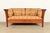 A gorgeous Mission, Arts & Crafts, or Prairie style spindle settle sofa or loveseat By Stickley USA, Circa Late 20th...