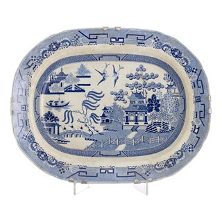 Earthenware Staffordshire Platter, 19th Century For Sale