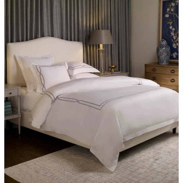 *Please note, this listing is for a duvet cover only. A new classic and serene applique. 1/2" cotton bias tape is used to...