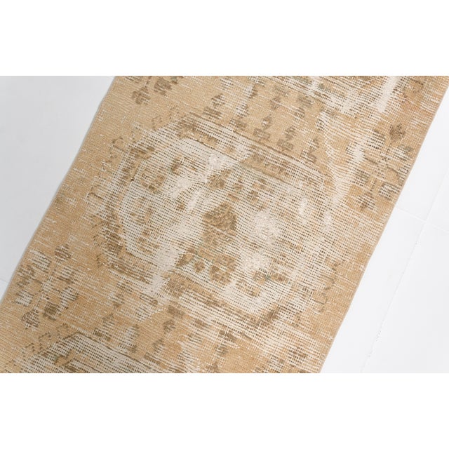 1960s Muted Beige Turkish Runner For Sale - Image 9 of 10