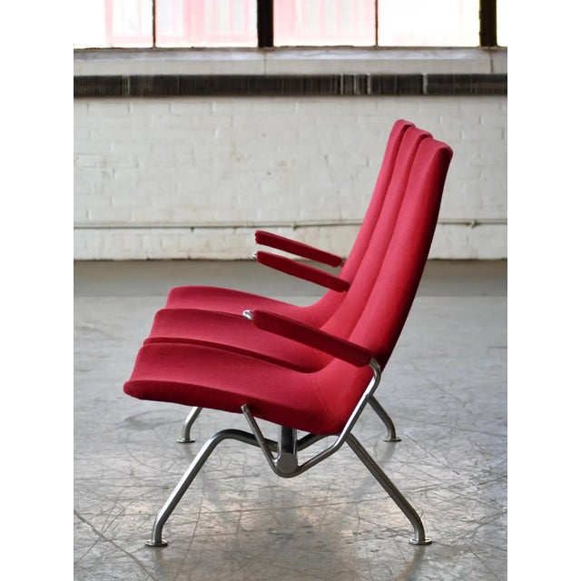 Metal Danish Airport Sofa From Copenhagen Airport by Fritz Hansen 1991 For Sale - Image 7 of 11