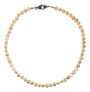 Ajd 22 Inch Iridescent Double Shine Creamy White Pearl Necklace June Birthstone