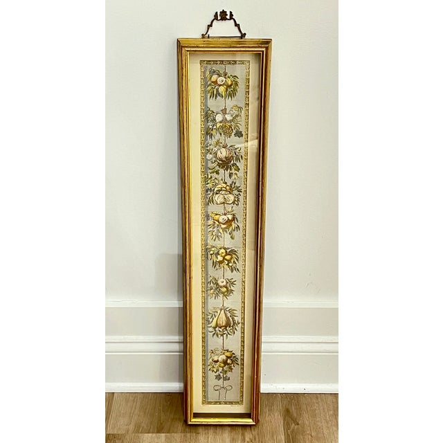 Vintage Hand Colored Engraving Old World European Fruit Swag For Sale - Image 16 of 18