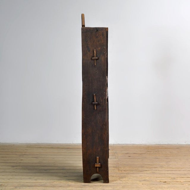 Vintage Romanian Folk Art Cabinet, 1950s For Sale - Image 10 of 12