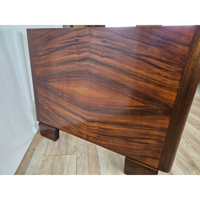 Art Deco Walnut Bed, 1940 For Sale - Image 12 of 18