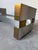 Mid-Century Modern 1970s Paul Mayen for Habitat Architectural Aluminum & Brass Rectangular Coffee Table Base For Sale - Image 3 of 12