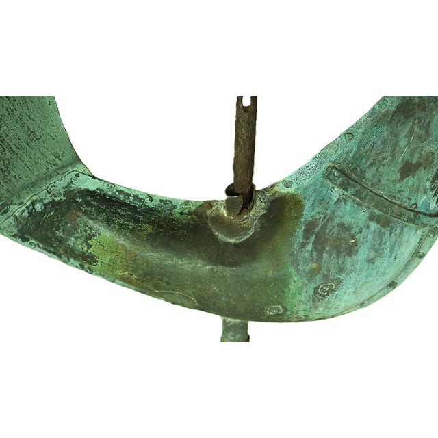 Folk Art Mid 19th Century French Copper Folk Art Weather Vane For Sale - Image 3 of 8