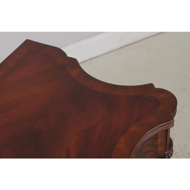 Maitland Smith Flame Mahogany Federal Style Console Table For Sale - Image 10 of 17