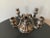 A beautiful German 4-arm silver candelabra from the 19th century, Germany, Europe. A shiny candelabra for traditional...