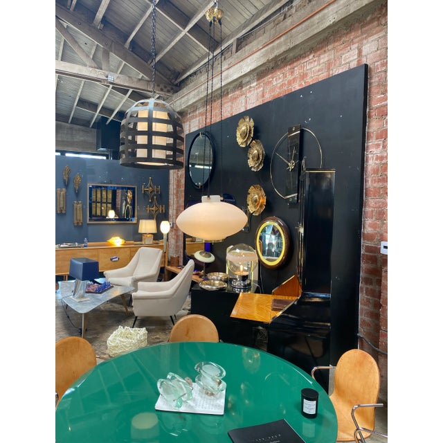 Mid-Century Modern 1950s Mid Century Stilnovo Chandelier, Italy For Sale - Image 3 of 10