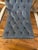 Metal Lounge Chair Leather Button & Tufted For Sale - Image 7 of 13