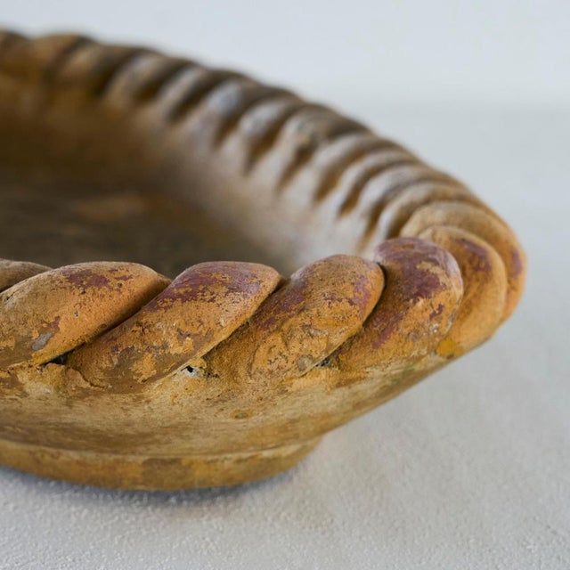 Large Braided Pottery Centerpiece Bowl, 1950s For Sale - Image 11 of 14