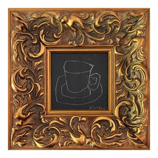 Sarah Trundle, Contemporary Abstract Framed Painting, "The Best Part of Waking Up" For Sale