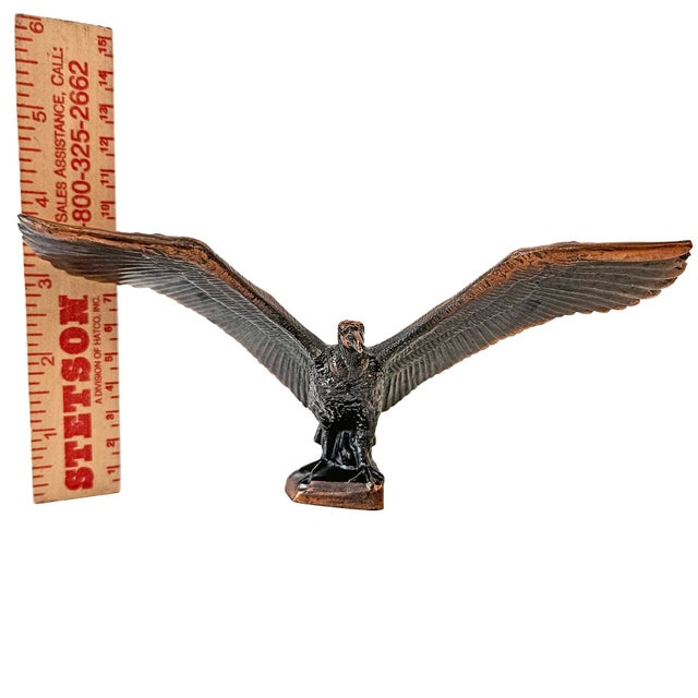 Mid 20th Century Wm. Otto Bronze "Teratornis" Prehistoric Vulture Sculpture For Sale - Image 12 of 16