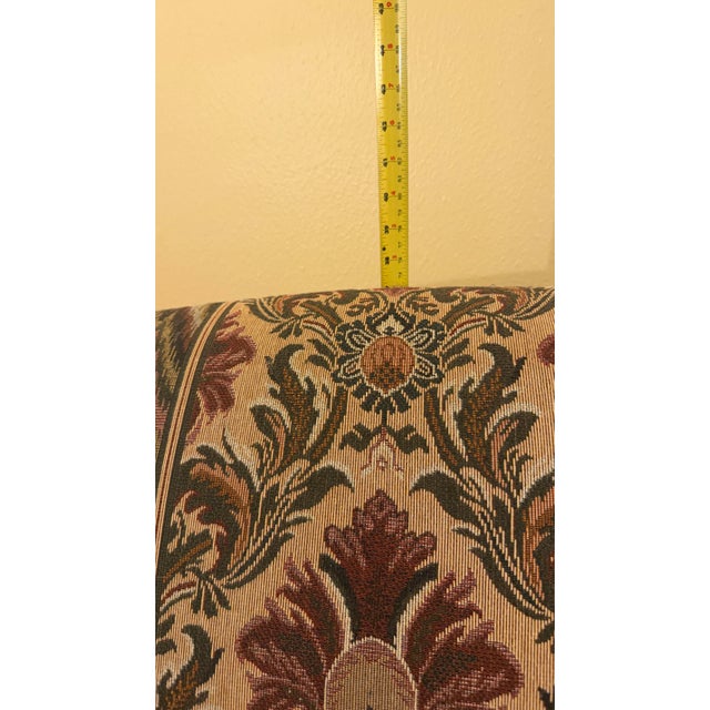 Wood 1980s Traditional Serpentine Camelback Sofa For Sale - Image 7 of 9