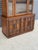 C. 1972 Mid Century Modern China Cabinet W/ Etched Geometric Glass, Carved Accents, Brutalist Pulls For Sale - Image 9 of 12