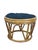 Tan Pair of 1970s Vintage Rattan and Bamboo Round Ottoman Footstools For Sale - Image 8 of 18