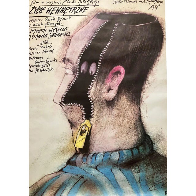 Życie Wewnętrzne Film Poster by A. Pągowski, 1987 For Sale
