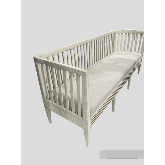 Gustavian (Swedish) Antique Gustavian Bench/Sofa. 1810-40! For Sale - Image 3 of 3