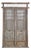 Antique Indian Carved Teakwood and Iron Jali Door For Sale