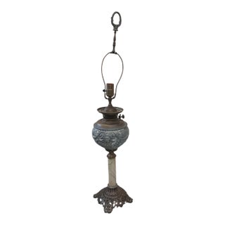 Antique Bradley & Hubbard Banquet Onyx Lamp Own a Masterpiece of Victorian Elegance: Authentic For Sale