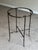Ornamental & Decorative Materials Late 20th Century Hollywood Regency Round Cocktail Tray Top Accent Table With Faux Bamboo Base For Sale - Image 7 of 9