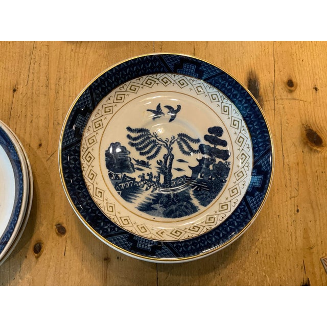 Ceramic Vintage Nikko Blue Willow Ironstone Tea Set- 27 Pieces For Sale - Image 7 of 8