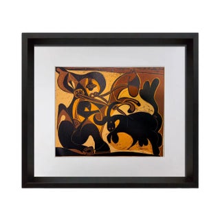 Modern Pablo Picasso Linogravure Ltd Edition - Plate Marked Paper "Pique” For Sale