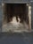 Traditional portoro and black marble fireplace mantel having unadorned jambs and frieze. The gray colored frieze goes from...