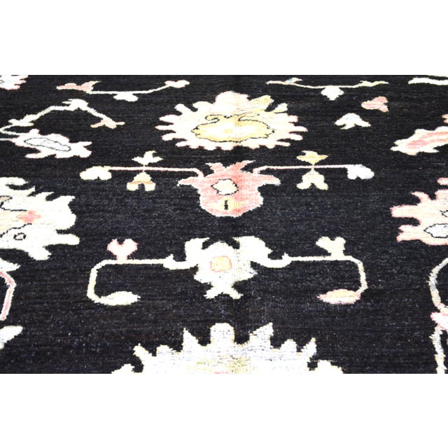Contemporary Contemporary Oushak Hand Knotted Wool Rug,8'3"X10'2" For Sale - Image 3 of 6