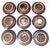 1990s Studio Pottery Glazed Stoneware Plates, Lates, Set of 9 For Sale - Image 17 of 17