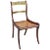 Regency Simulated Rosewood and Brass Side Chair For Sale
