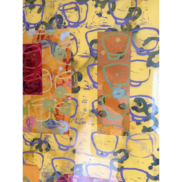 Original Gallery Contemporary Abstract Mixed Media Titled “Potion/Limes” by New York Artist, Peter Opheim (B. 1961) For Sale In Portland, OR - Image 6 of 11