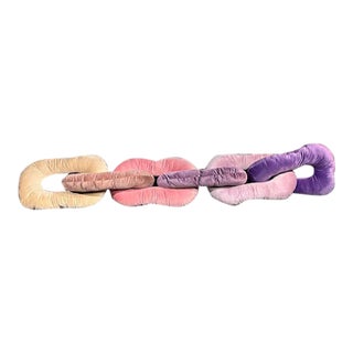 Chain Shaped Pillow, Handmade for Home Decor For Sale