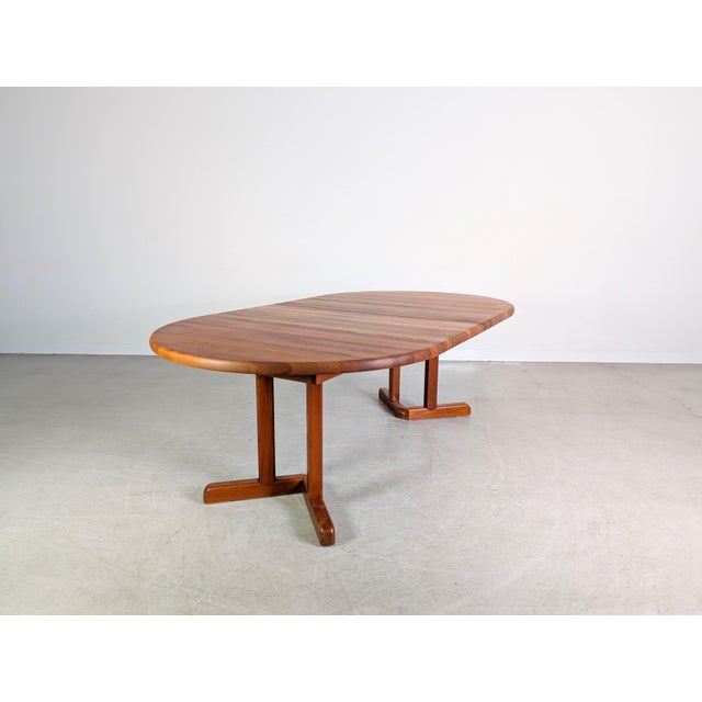 Mid-Century Modern Extendable Dining Table in Teak, 1960 For Sale - Image 6 of 12