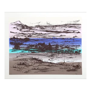 Mountain Landscape Over Seascape, Joseph Grippi