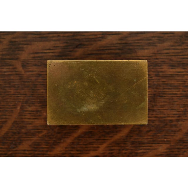Heintz Arts & Crafts Sterling Silver on Bronze Matchbox Holder For Sale In South Bend - Image 6 of 8