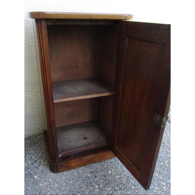 Antique French Burl Walnut Nightstand For Sale - Image 4 of 18