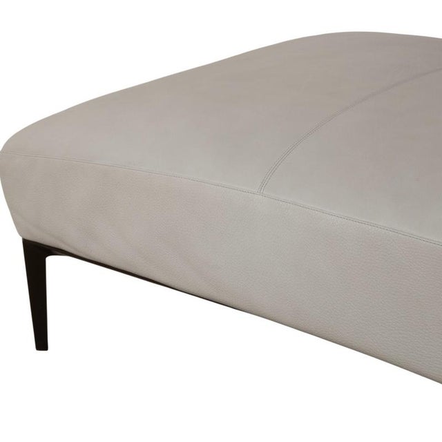 Modern Jaan Living Leather Three-Seater Grey Cream Sofa from Walter Knoll and Wilhelm Knoll For Sale - Image 3 of 16
