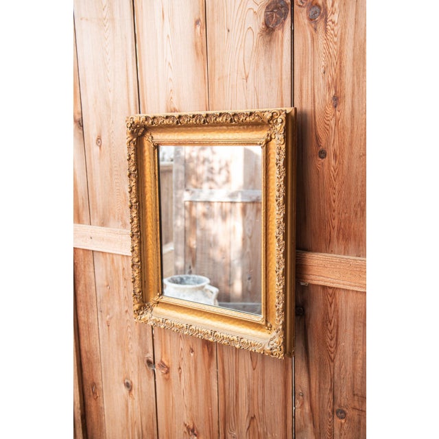 Late 19th Century Gold Ornate Framed Mirror For Sale - Image 4 of 8