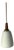 Opal Glass Pendant Lamp with Teak and Brass Cable, Denmark For Sale