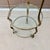 1970s Vintage Hollywood Regency Brass & Glass Plant / Pastry Stand Display Shelving For Sale - Image 5 of 12