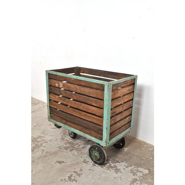 Industrial Industrial Factory Cart, 1950s For Sale - Image 3 of 8