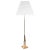 Mid-Century Modernist Floor Lamp in Polished Brass with Custom Lucite Shade For Sale - Image 9 of 9