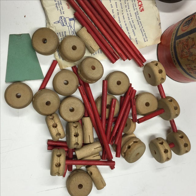 Vintage Tinker Toy Set Chairish