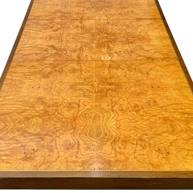 1970s 1970s Parsons Extension Dining Table in Oak and Amboyna Burl by John Richardson For Sale - Image 5 of 9