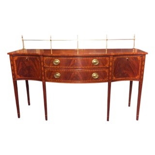 Councill Craftsmen Sideboard With Brass Gallery, Federal Style For Sale