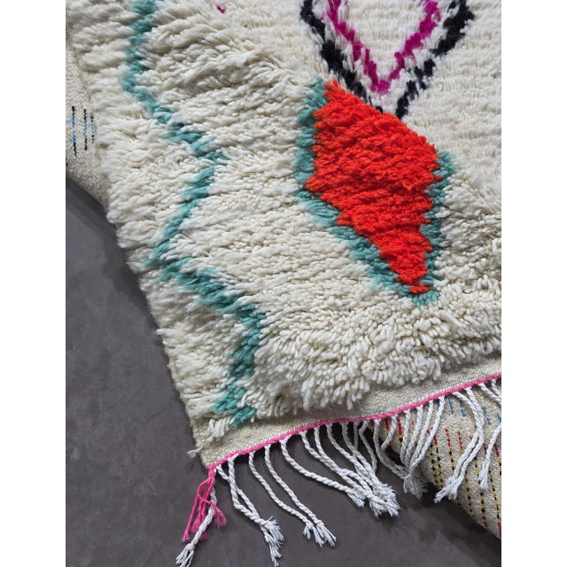 Textile Artistic Moroccan Azilal Rug - 9.1 X 5.9 Ft For Sale - Image 7 of 8